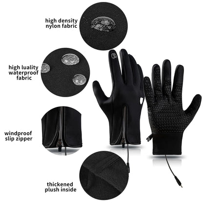 Unisex Heated Ski Gloves – USB Electric Warming Gloves 166182