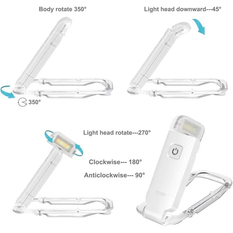 Usb Rechargeable Book Light