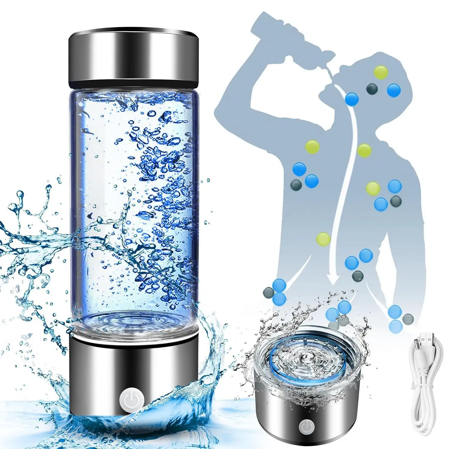 Aquyn Hydroclear Hydrogen Water Bottle – Premium Hydrogen-Rich Water Bottle for Daily Health 9840490709313-1