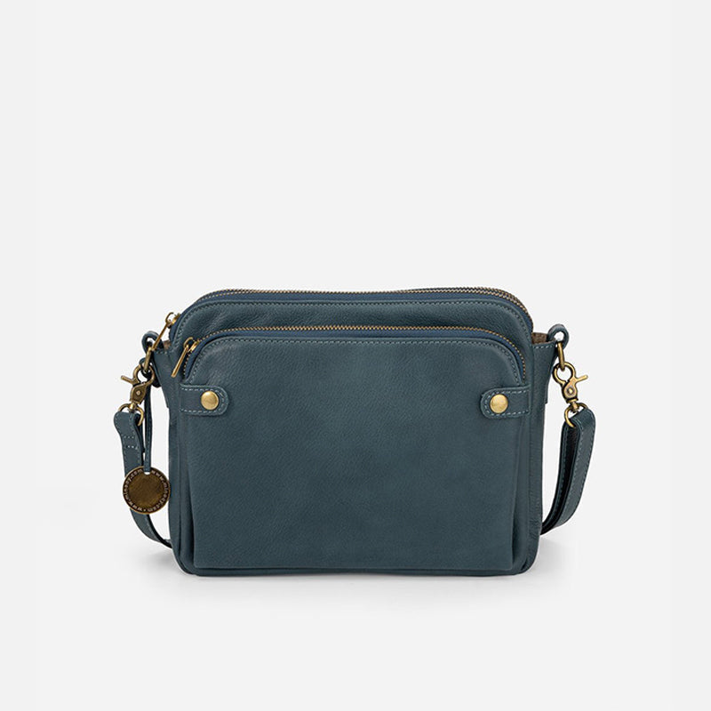 Three-Layer Leather Crossbody Shoulder & Clutch Bag 8490856546606-1