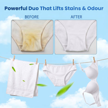 Anti-Odour Sheets & Underwear Stain Remover Duo