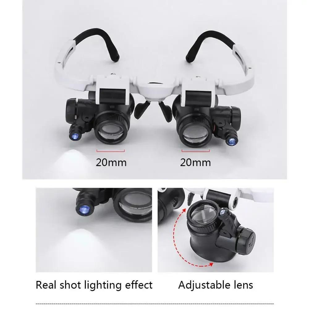 8x - 23x LED Illuminated Precision Magnifier with Adjustable Brightness - Ideal for Reading, Hobbies & Detailed Work 9902980104513-1