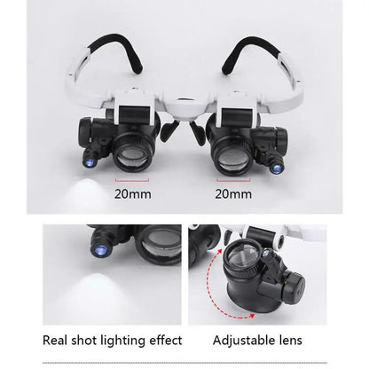 8x - 23x LED Illuminated Precision Magnifier with Adjustable Brightness - Ideal for Reading, Hobbies & Detailed Work 9902980104513-1