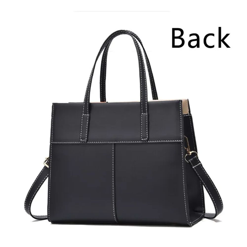 Chic Patchwork Pu Leather Handbag For Every Occasion