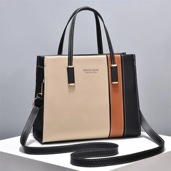 Chic Patchwork Pu Leather Handbag For Every Occasion