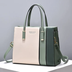 Chic Patchwork Pu Leather Handbag For Every Occasion