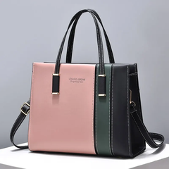 Chic Patchwork Pu Leather Handbag For Every Occasion