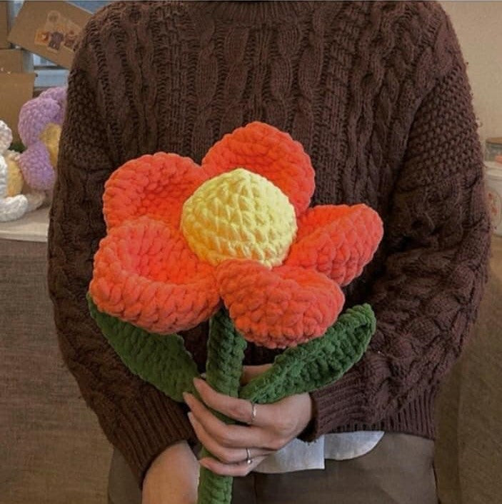 Adorable Crochet Flowers For Room Decoration
