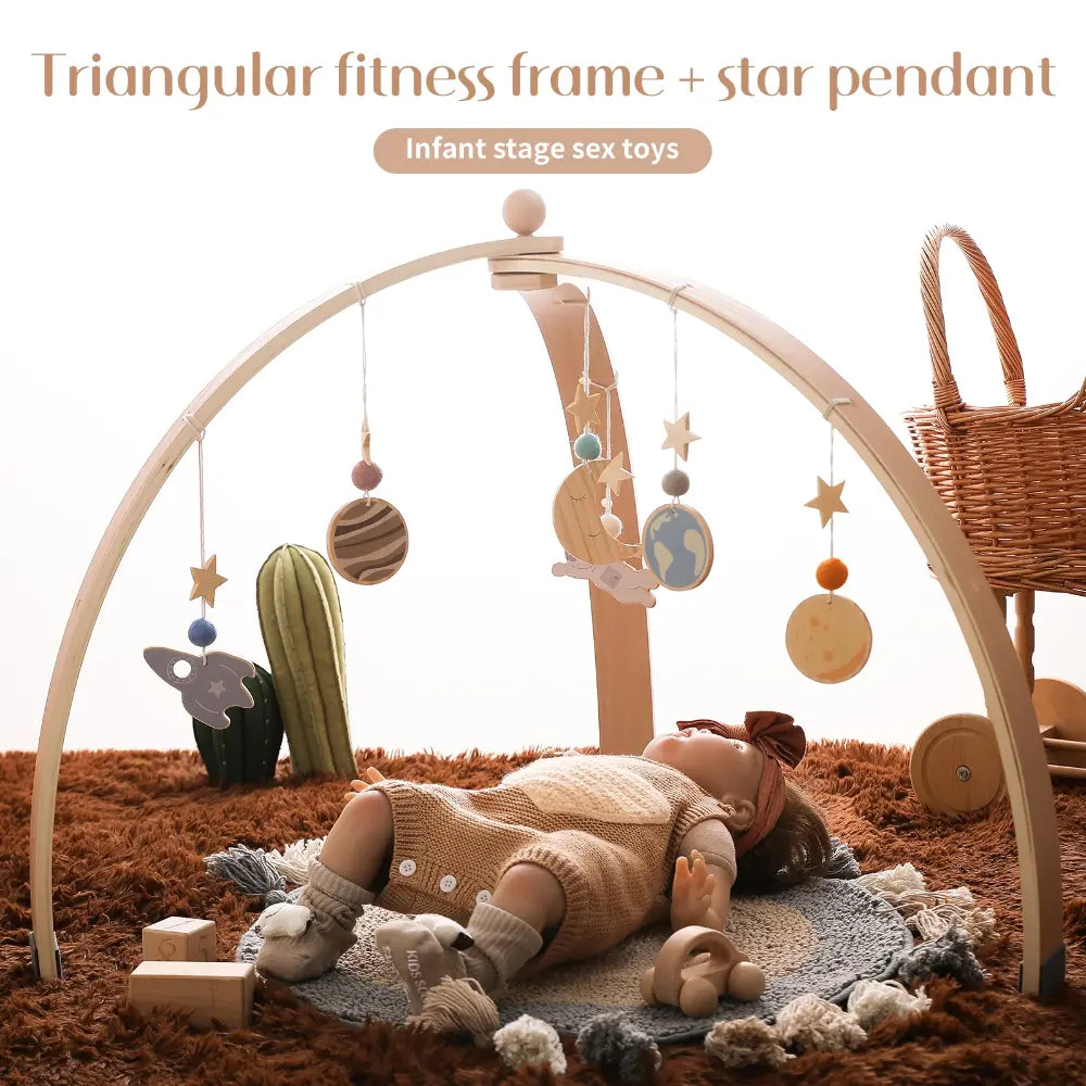 Baby Wooden Triangle Gym