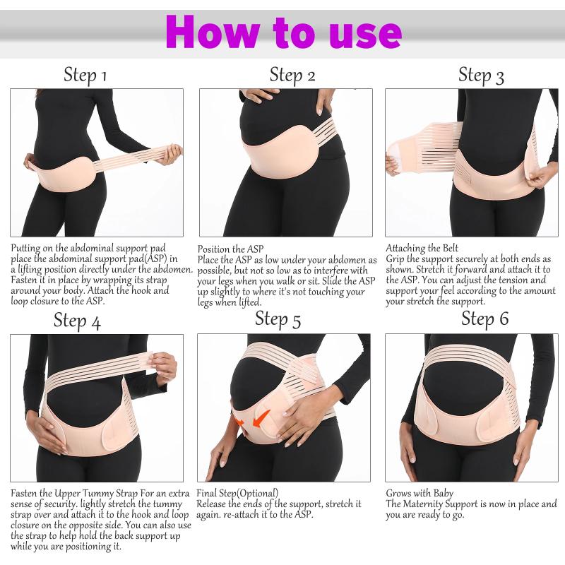 Belly Band For Pregnancy - Support Belt For Prenatal Back Pain Maternity Belt
