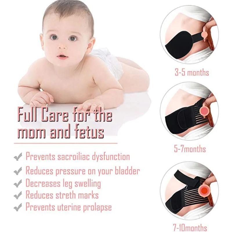Belly Band For Pregnancy - Support Belt For Prenatal Back Pain Maternity Belt