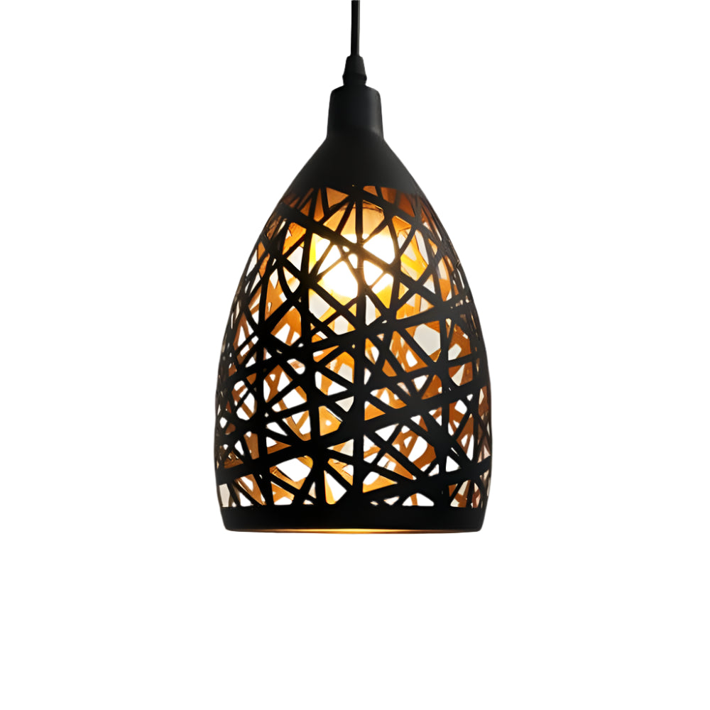 Cross‑Hatching Pendant Lamp | Metal Shade 10066877579603-1
