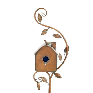 Birdhouse Garden Stakes