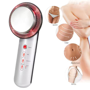 3-In-1 Ultrasonic Ems Fat Burner Face & Body Massager