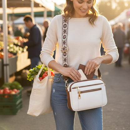 Camille | Refined Leather Shoulder Bag
