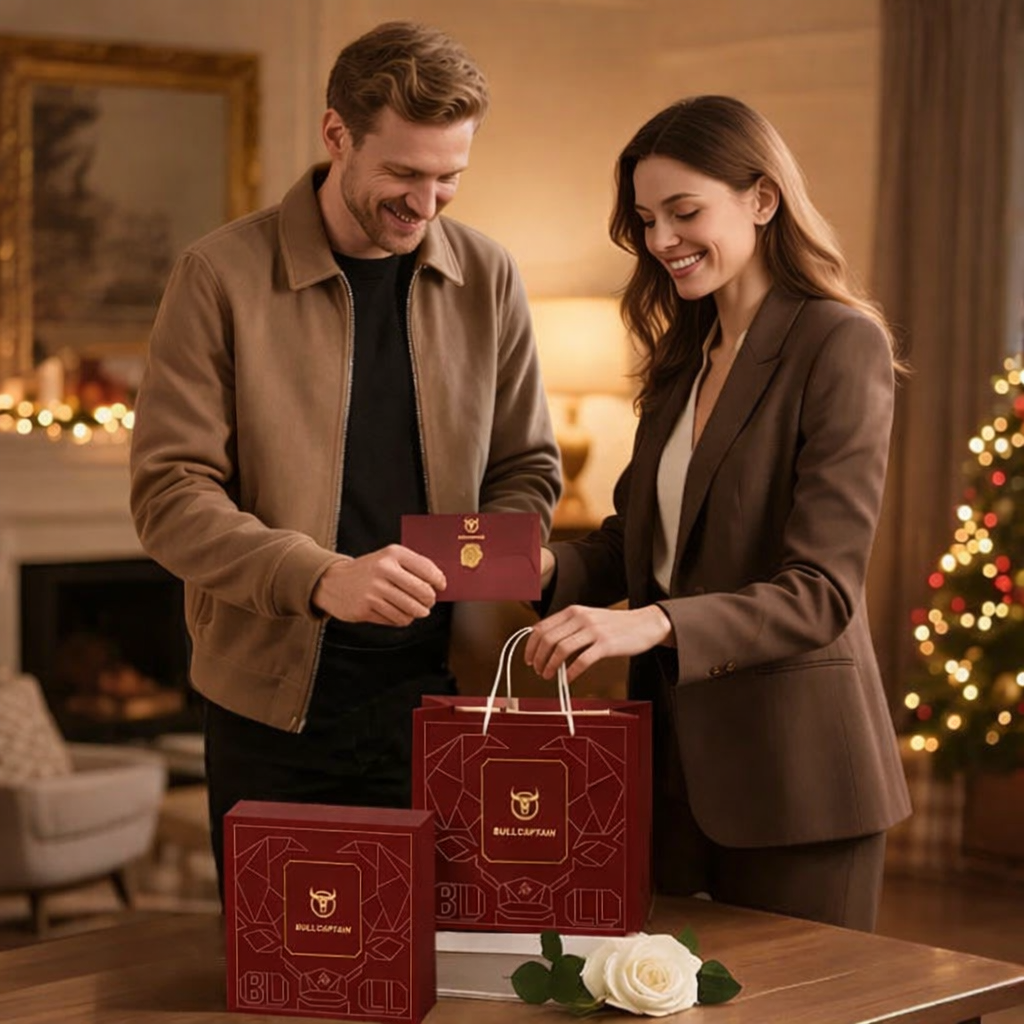 Genuine Leather Rfid Wallet With Coin Pocket For Valentines Gifts For Him