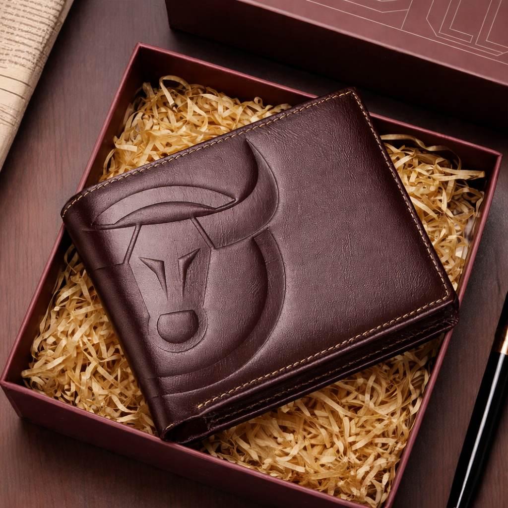 Genuine Leather Rfid Wallet With Coin Pocket For Valentines Gifts For Him