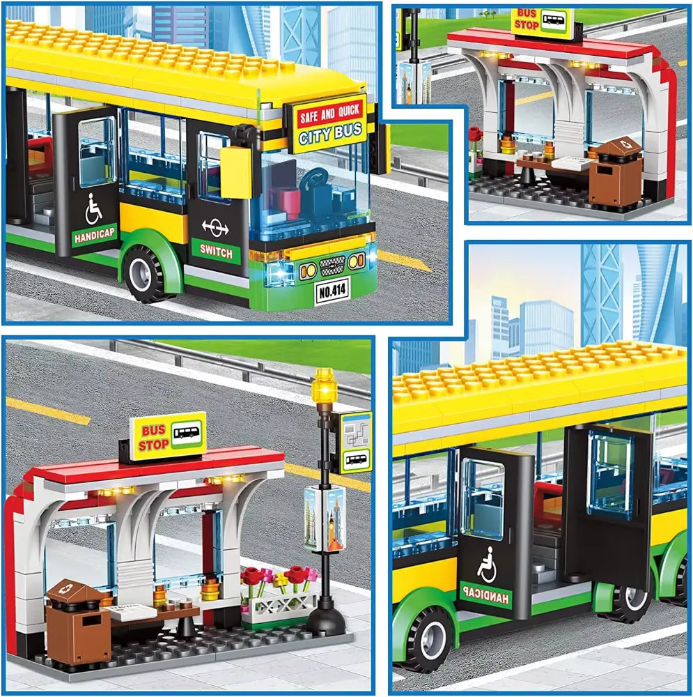 416 Pcs City Bus Block Set Fun Toy For Kids