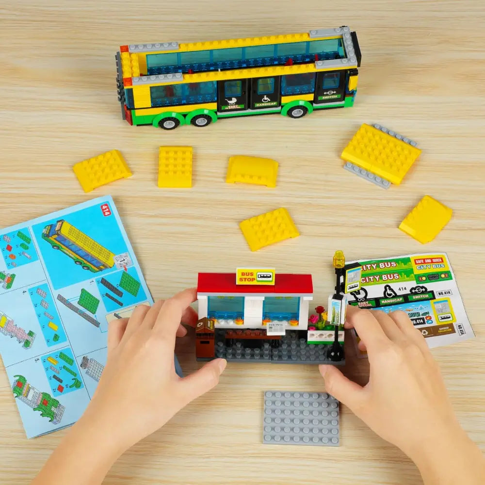 416 Pcs City Bus Block Set Fun Toy For Kids