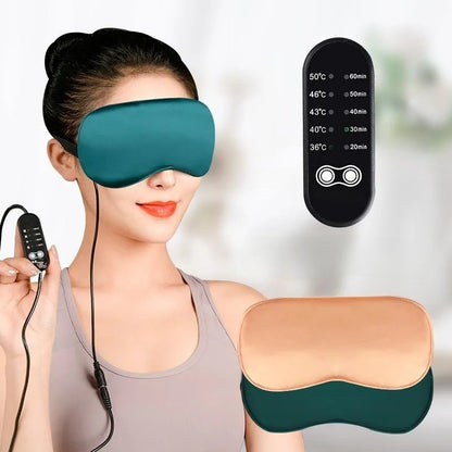 Heated Eye Mask USB Electric Warm Compress for Eye Fatigue Relief 342864