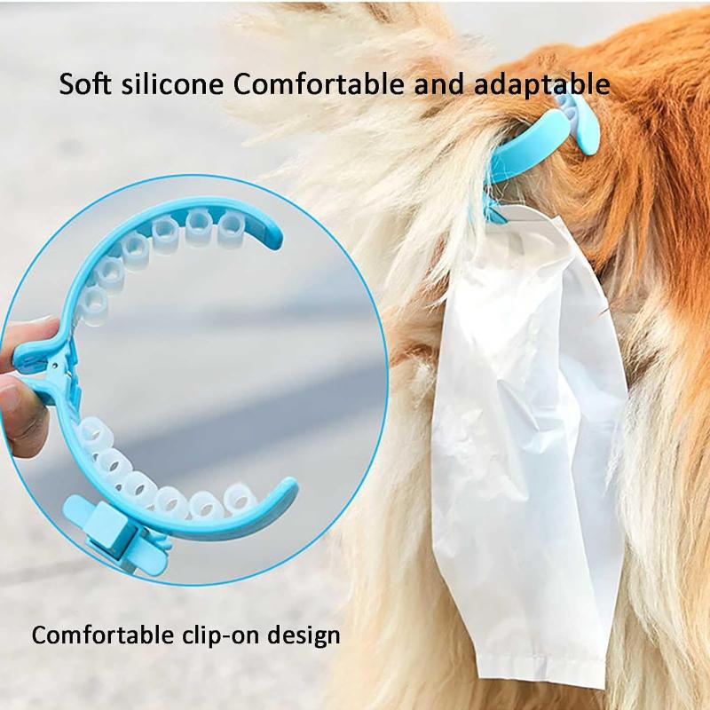 Dog Poop Bag Tail Clip - Hands-Free Automatic Dog Poop Collector