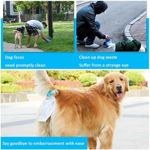 Dog Poop Bag Tail Clip - Hands-Free Automatic Dog Poop Collector