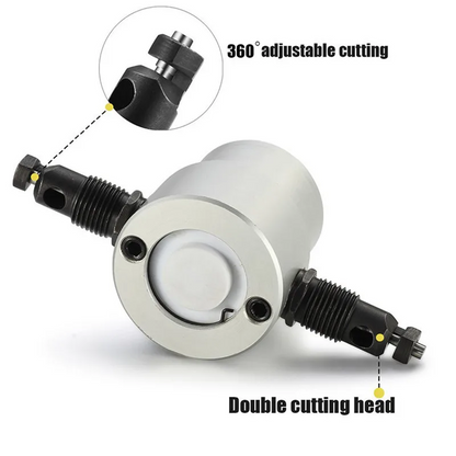 Double Head Metal Sheet Cutter Drill Attachment for Precision Cutting