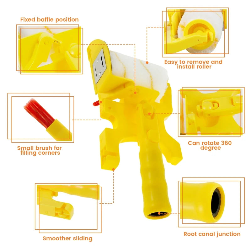 Multifunctional Paint Roller Brush for Edge and Color Separation 8142464286920-al