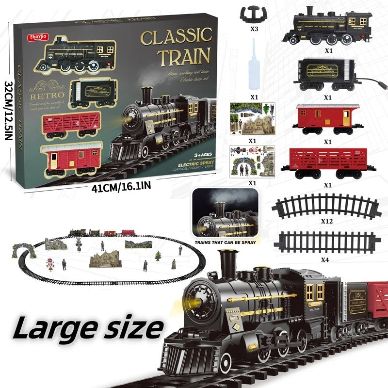Electric Christmas Train Set - Festive Toy With Flexible Tracks For Magical Winter Evenings 3Y+ 10175725994248-1