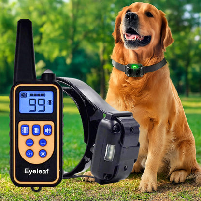 800M Rechargeable Electric Dog Training Collar - Waterproof, Remote Control & Ideal for Effective Dog Training 9975745872193-1