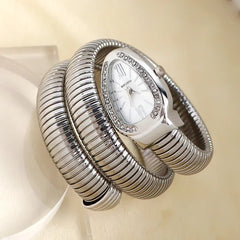 Elegant Small Snake-Shaped Quartz Women's Watch 25-33mm