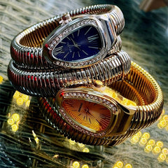 Elegant Small Snake-Shaped Quartz Women's Watch 25-33mm