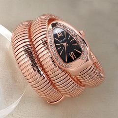 Elegant Small Snake-Shaped Quartz Women's Watch 25-33mm