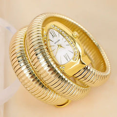Elegant Small Snake-Shaped Quartz Women's Watch 25-33mm
