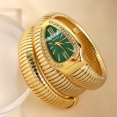 Elegant Small Snake-Shaped Quartz Women's Watch 25-33mm
