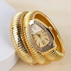 Elegant Small Snake-Shaped Quartz Women's Watch 25-33mm