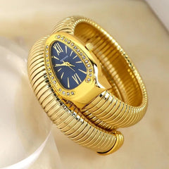 Elegant Small Snake-Shaped Quartz Women's Watch 25-33mm