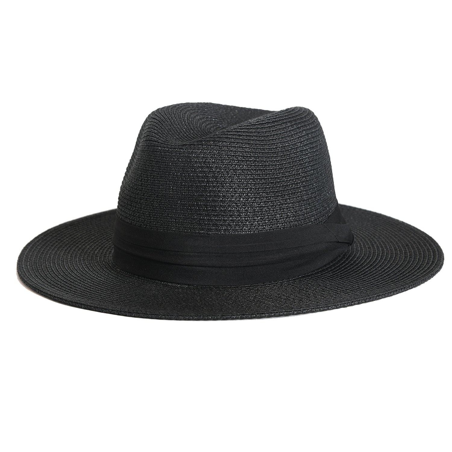 Unisex Panama Straw Sun Hat Wide Brim Uv Protection