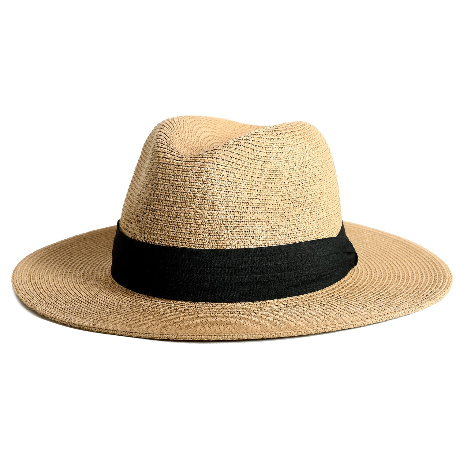 Unisex Panama Straw Sun Hat Wide Brim Uv Protection