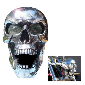Fashion Halloween Led Motorcycle Resin Skull Headlight
