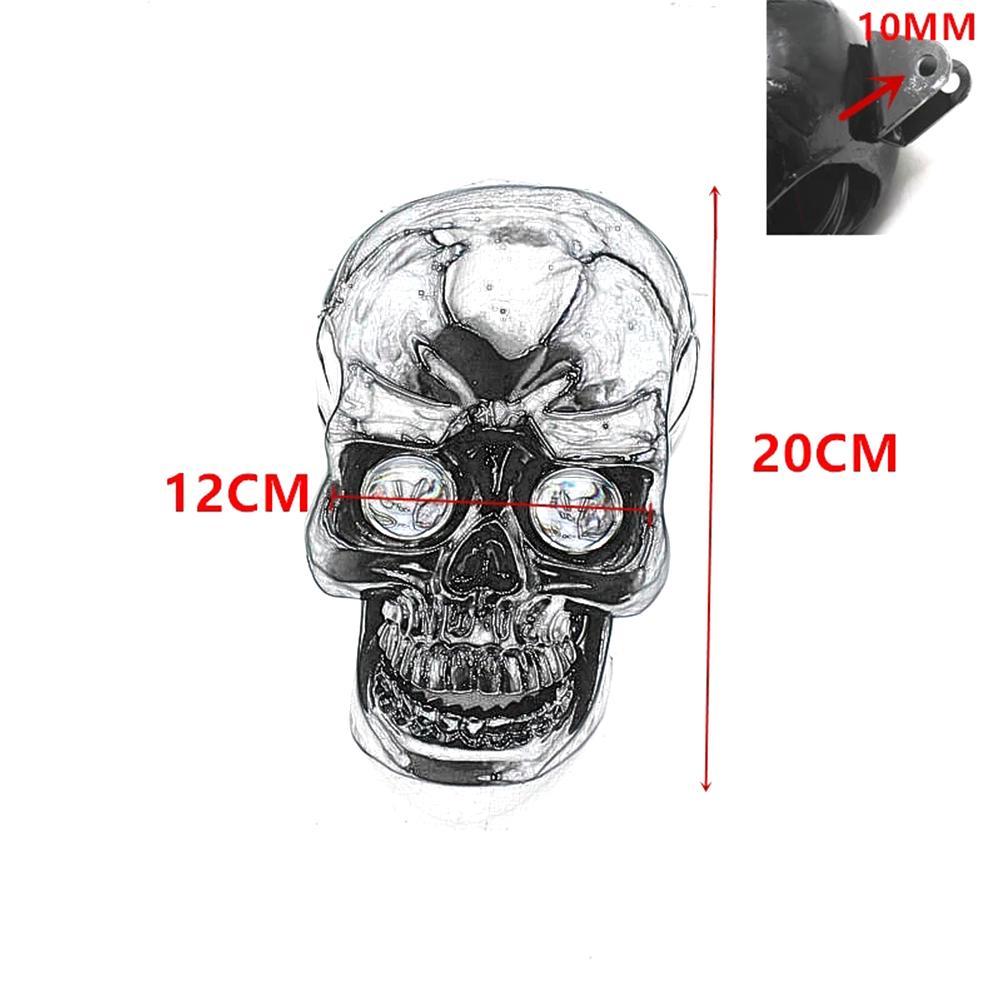 Fashion Halloween Led Motorcycle Resin Skull Headlight
