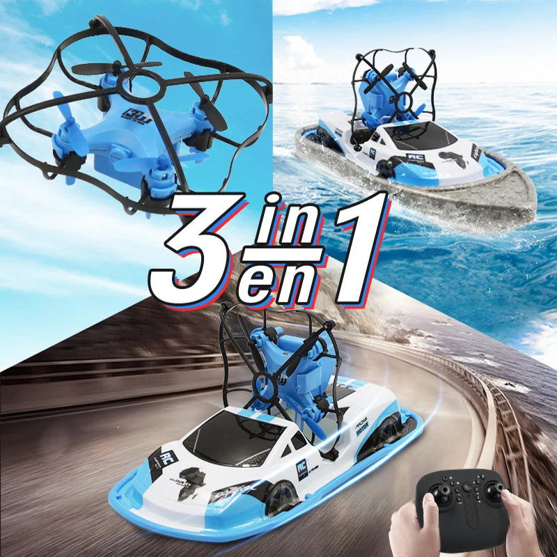 Four Axis Sea, Land And Air 3-In-1 Remote Control Ship 3Y+ 6851482714212-1