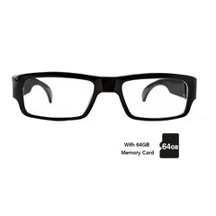 Full HD 1080p Video Recording Surveillance Camera Eye Glasses