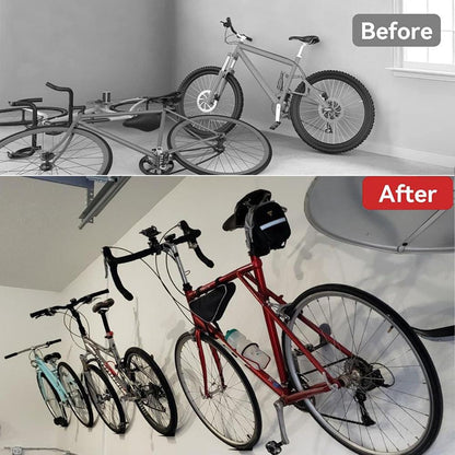 Bike Hangers for Garage - Secure Indoor Wall Mount Apartment Rack 60817