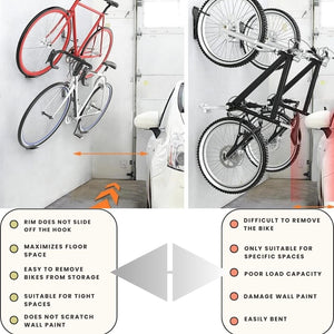 Garage Bike Wall Mount Hook Hanger Rack