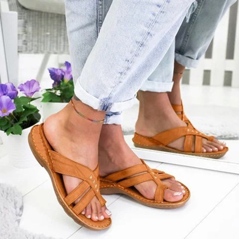 Elegant Orthopedic Sandals Provide Foot Support For Comfortable Daily Walking 14946264842566-1