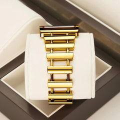 Gold Rectangle Women's Watch Dial 34mm