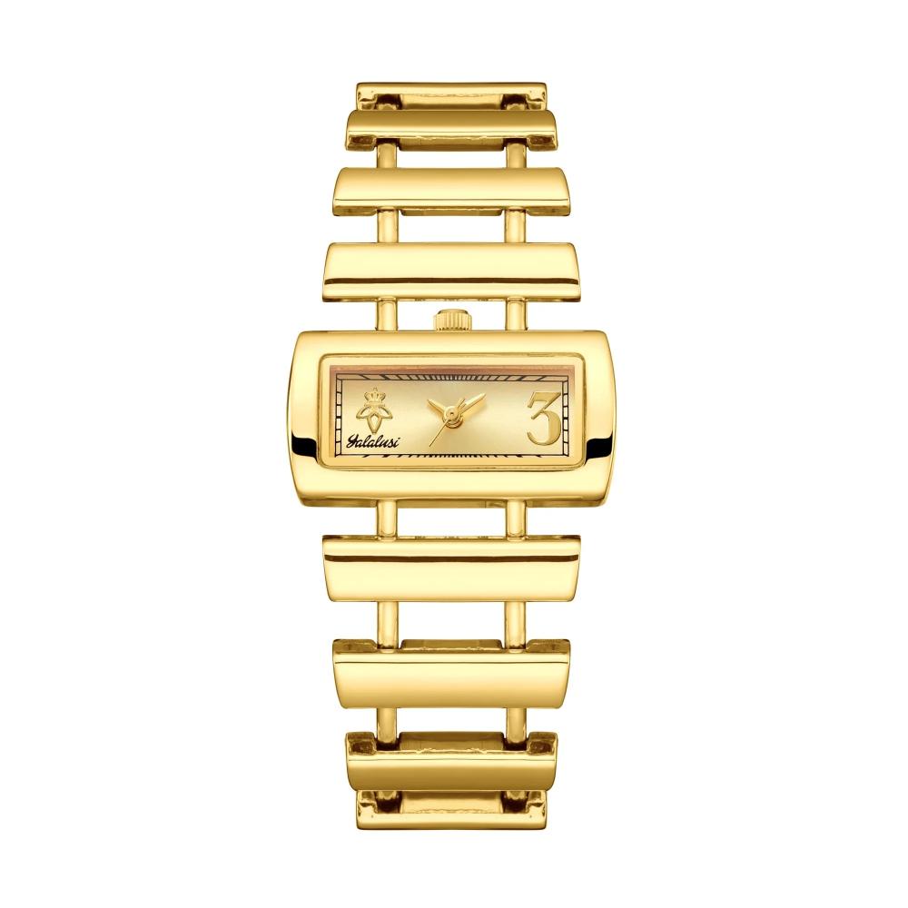 Gold Rectangle Women's Watch Dial 34mm