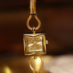 Gold Square Bracelet Women Watch 20mm