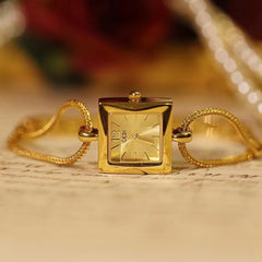 Gold Square Bracelet Women Watch 20mm